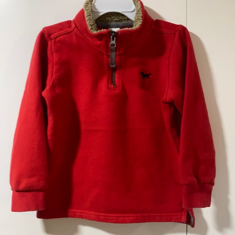Carter’s boy’s zip pullover sweatshirt